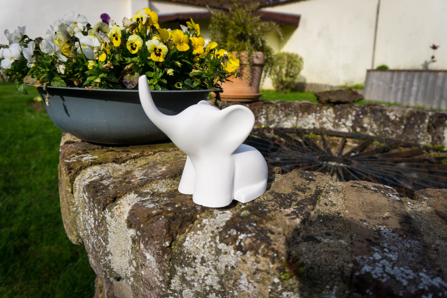 Keramik Glücks Elefant